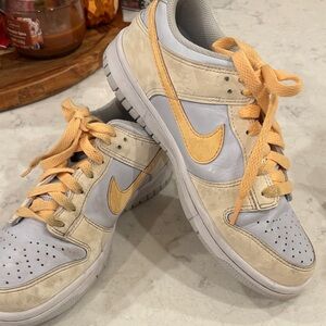Nike Sneakers with Light Orange and Beige Highlights